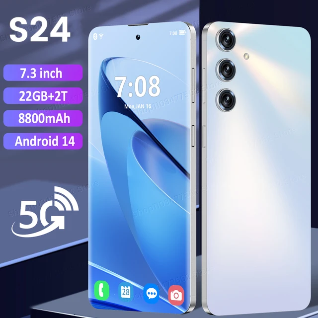 Smartphones Android 2024 S24 Ultra 22gb 2tb 5g Wifi Dual Sim Mobile Phones Global 8800mah Google.jpg