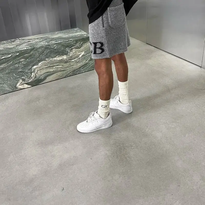 2024 New Knitting Cole Buxton Shorts Men Woman 1:1 Top Quality Fashion Classic Jacquard Logo Joggers Streetwear