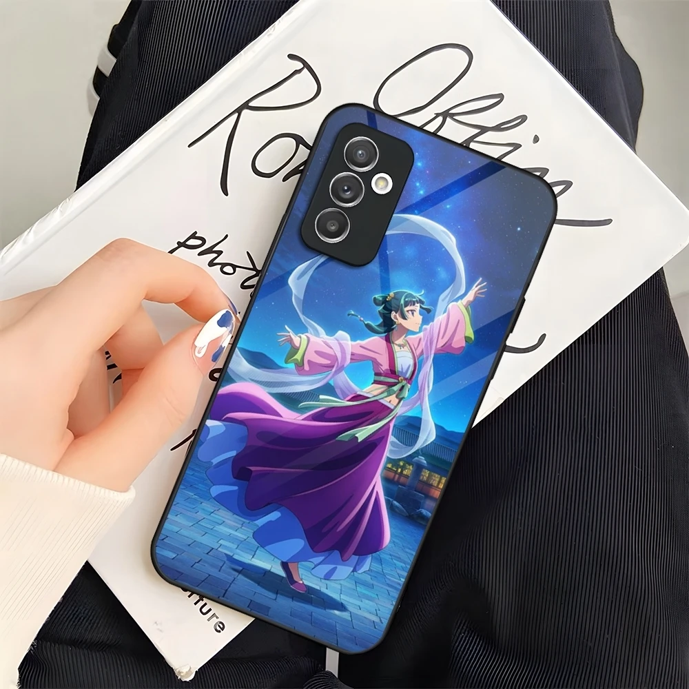 Elegant Jinshi Maomao Glass Phone Case