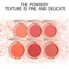 New 6 Colors Blush Makeup Palette Mineral Powder Red Rouge Lasting Natural Cream Cheek Tint Orange Peach Pink Blush Cosmetic 2