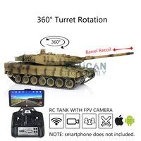 1/16 Heng Long FPV TK7.0 Leopard2A6 RTR RC Tank 3889 Metal Tracks Barrel Recoil TH17595 2