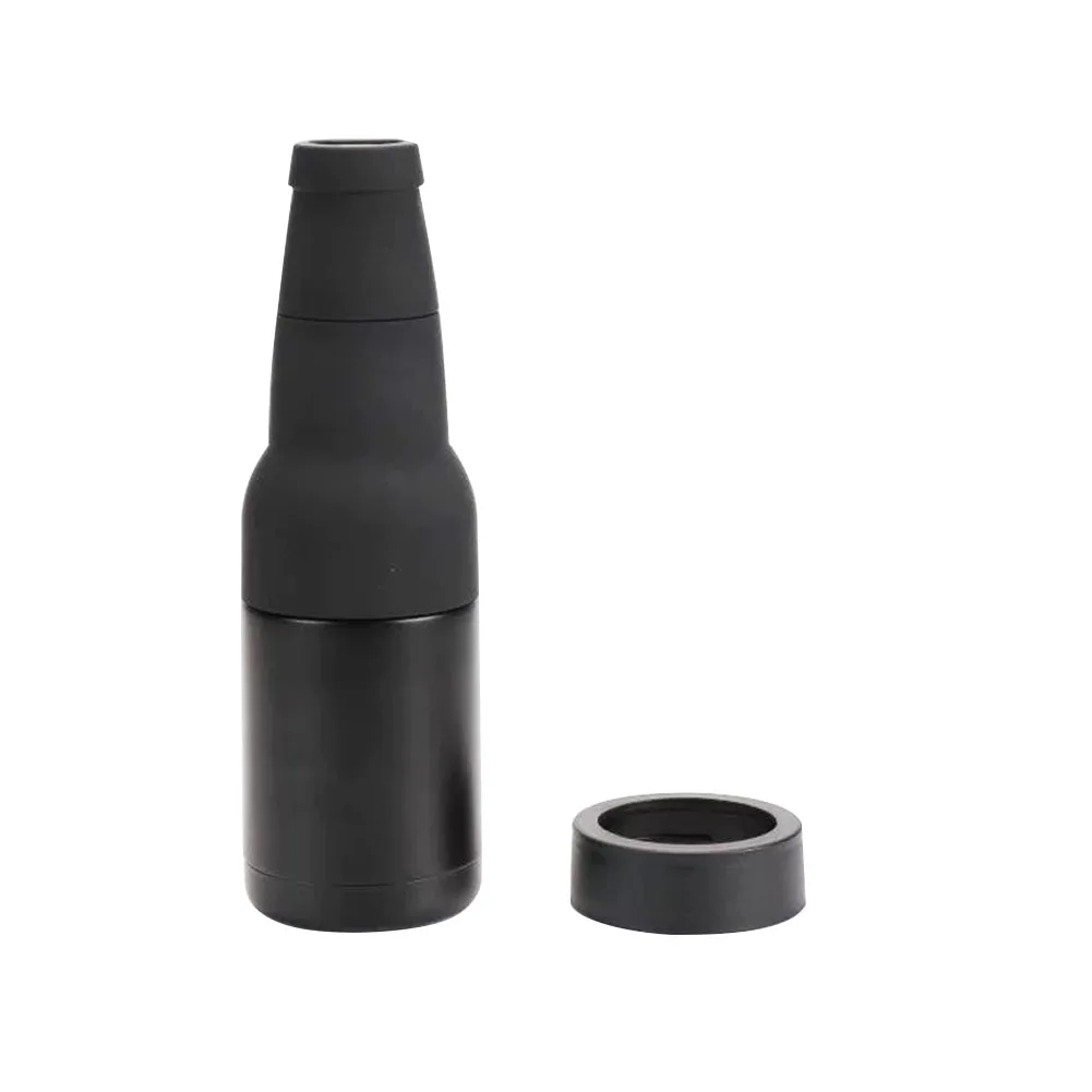 12oz Drink Can Bottle Holder 3in1 Stainless Steel Beer Tank with Opener Double Wall Vacuum Insulated Bottle for Beer Can Cooler