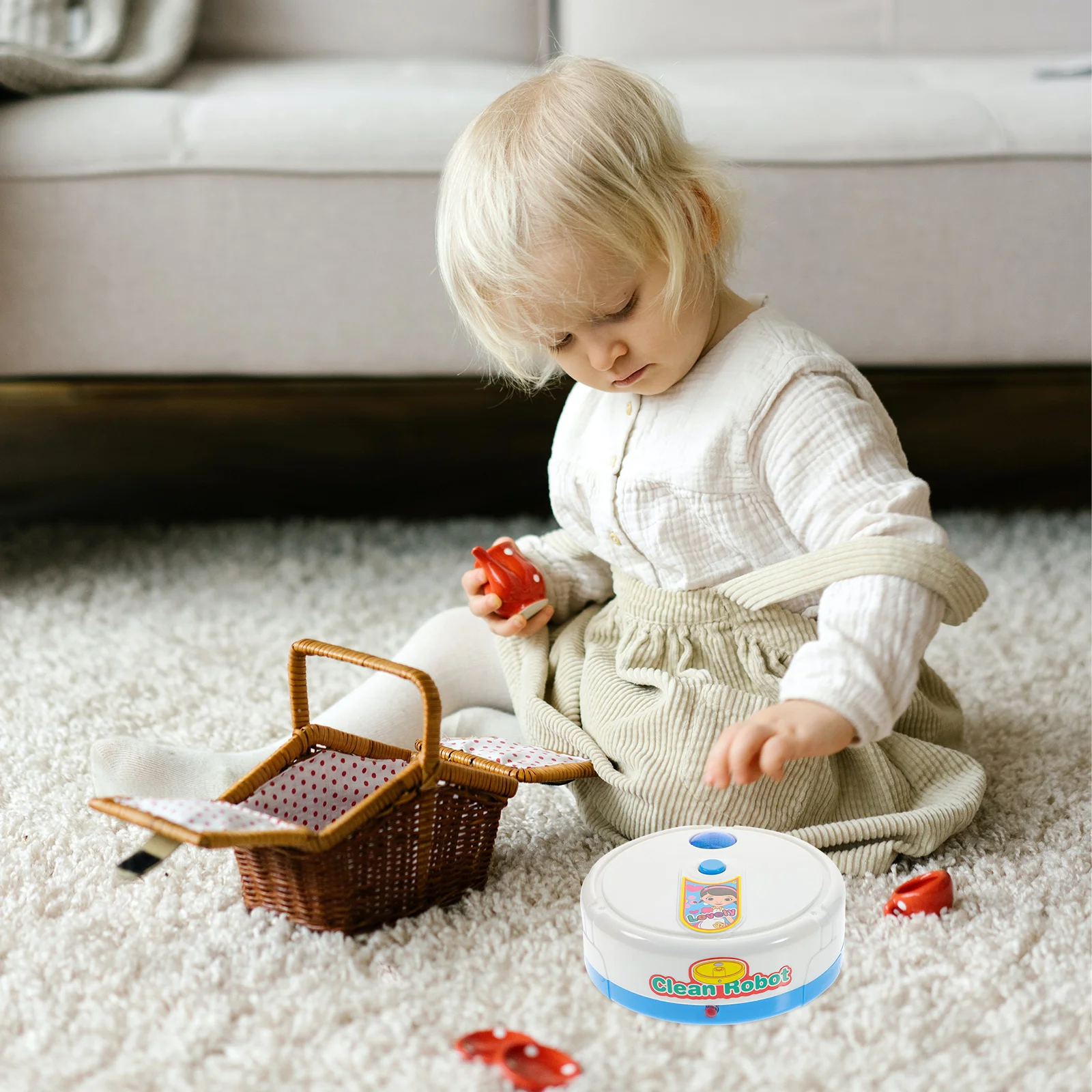 Sweeping Robot Cleaning Machine Toy Cognitive Lovely Creative Appliance Vacuum Cleaner 2