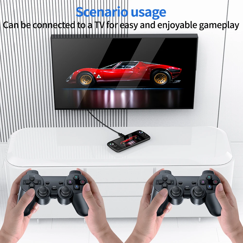 M27 Handheld Game Player Portable Retro Gaming Console 7.0” Big Screen 256G 70000+ Games for PS1 PSP ARC Men Gifts New - 5
