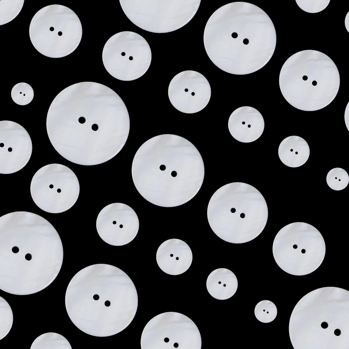 5-20개/묶음 천연 조개 버튼 흰색 원형 2홀 자개 버튼 DIY 공예 의류 재봉 ..