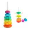 Stacking Toy for Kids Spinning Rainbow Gears Toddler Montessori Educational Sensory Toy Motor Skills Stacking Tower Kids Gifts 1