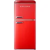 Galanz GLR40TRDER Retro Compact Refrigerator,4.0 Cu.Ft Mini Fridge with Dual Doors,Adjustable Mechanical Thermostat with Freezer 1