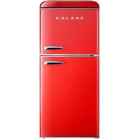 Galanz GLR40TRDER Retro Compact Refrigerator,4.0 Cu.Ft Mini Fridge with Dual Doors,Adjustable Mechanical Thermostat with Freezer 1