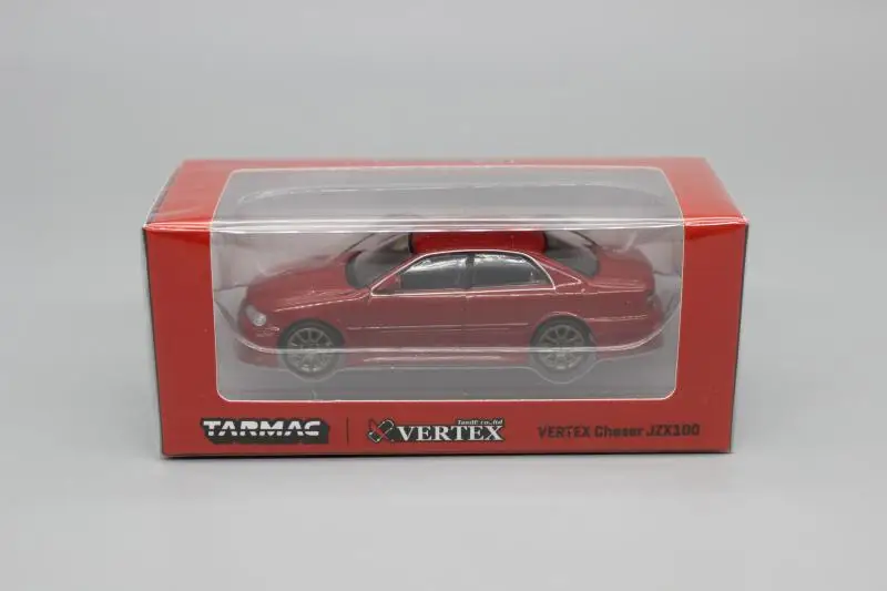 

Tarmac 1:64 Red Chaser Roadster Vertex X100 Car Model Toy