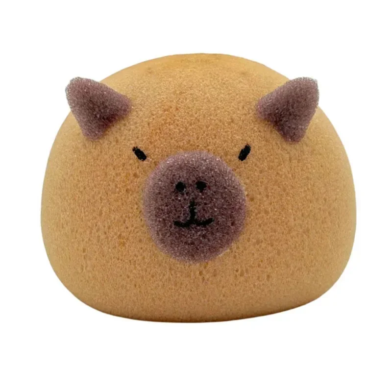 Capybara Bath Sponge Ball Cute Cartoon Animal Baby Shower Brushes Body Cleaning Brush Bubble Sponges Bathroom Accessories images - 6