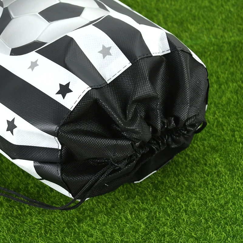 1/3pcs Non-woven Fabrics Soccer Drawstring Bags Birthday Party Boys Girls Favors Football Drawstring Bag Theme Party Supplies