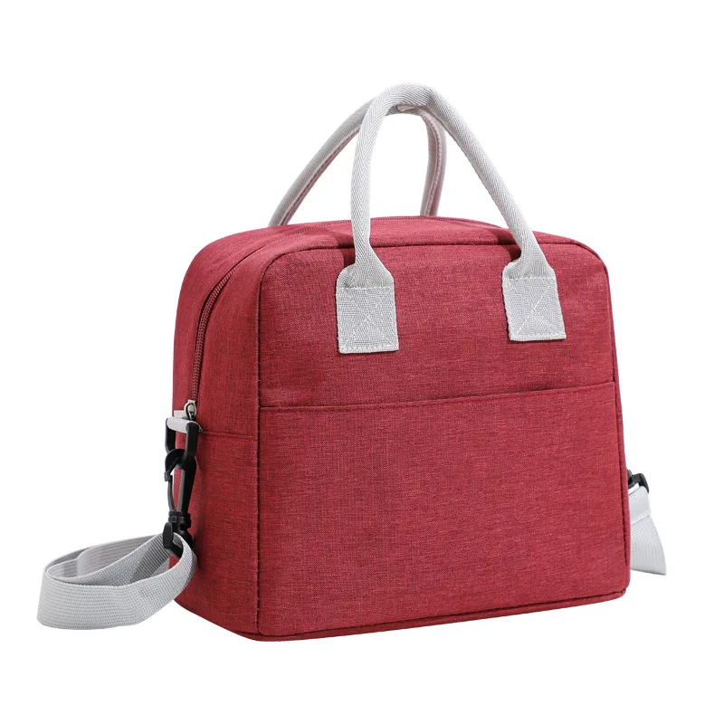 Lunch Bag with Shoulder Strap Handle Cooler Bag Women Portable Food for Work Student Thermal Lunch Box Fridge