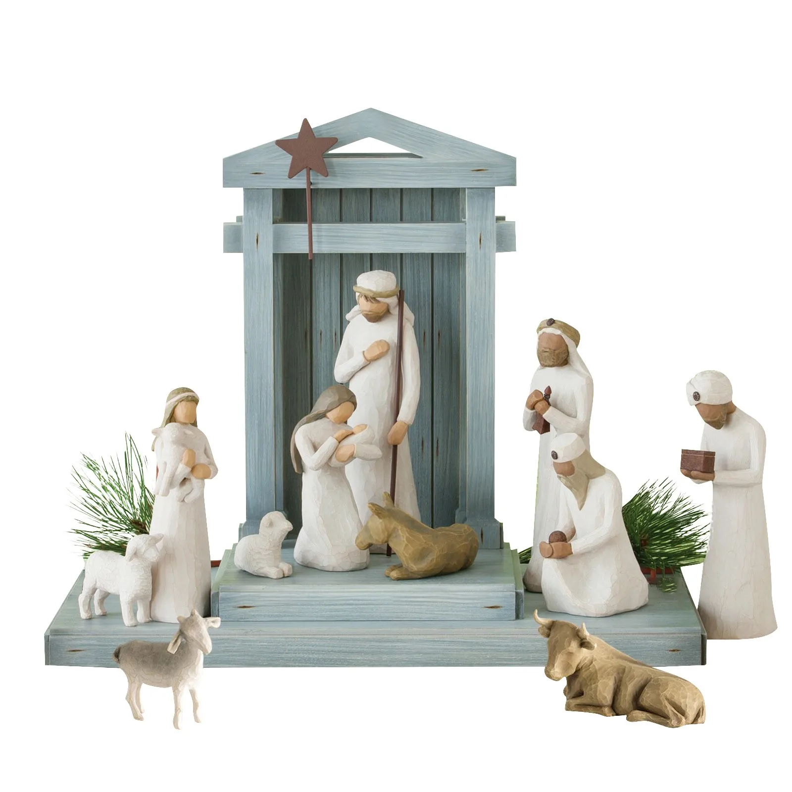Creative Christmas Hand Drawn Sculpture Decor Of The Statue Of The Nativity Jesus As A Xmas Gift jesus nacimiento natividad christian statue home decor items