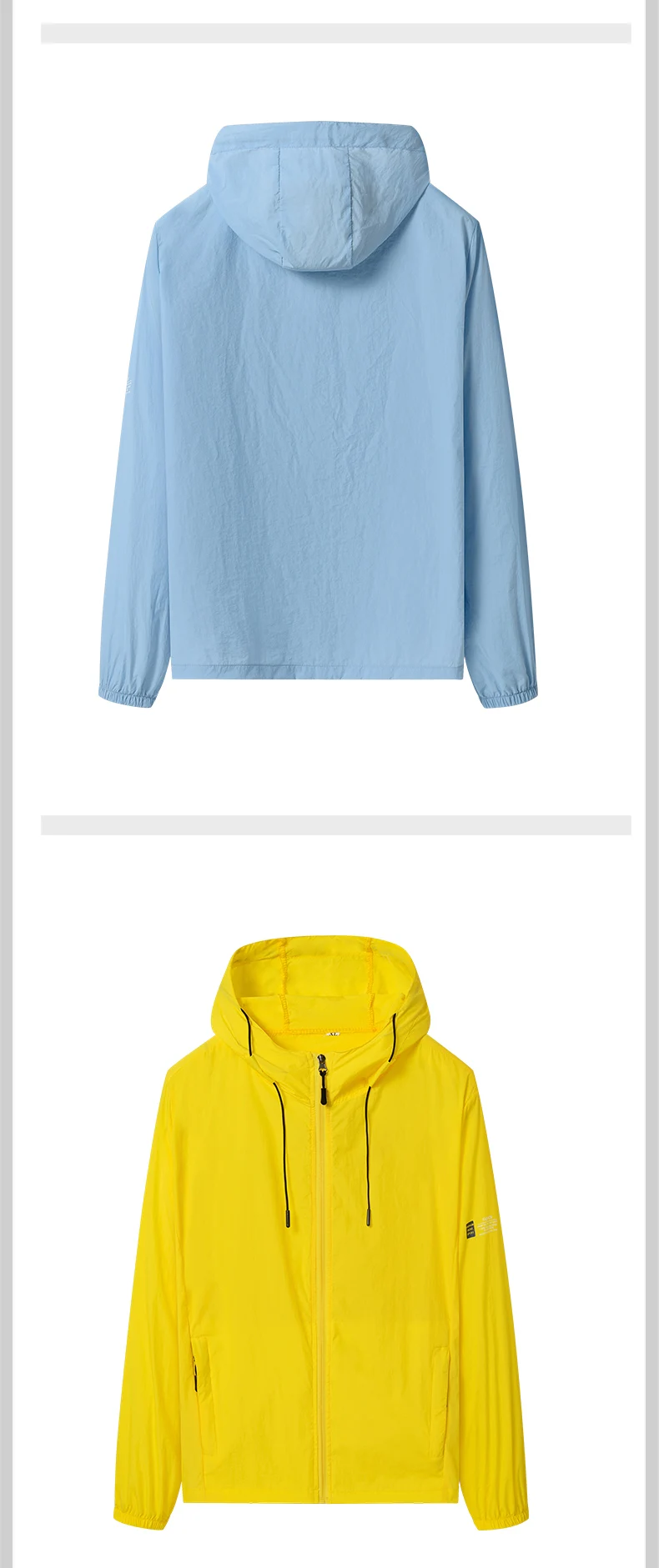 2023 Summer Hooded Light Jacket Men Women Windbreaker Sun Protection Clothing Fishing Hunting Clothes Quick Dry Skin Windbreaker