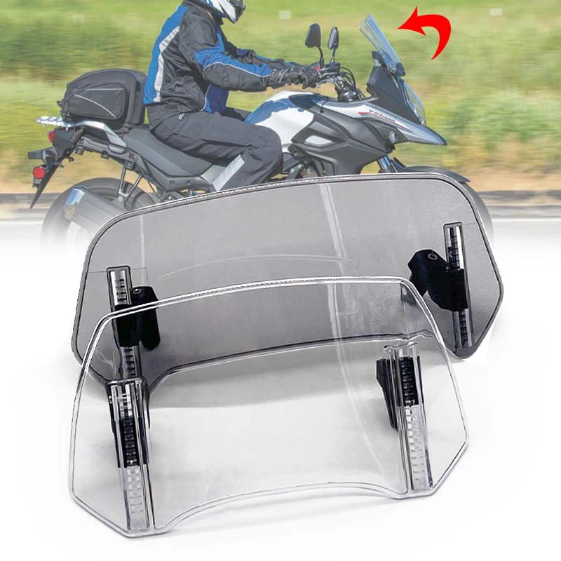 กระจกรถจักรยานยนต์ต่อทั่วไปสปอยเลอร์กระจกบังลมเหมาะสำหรับ Suzuki