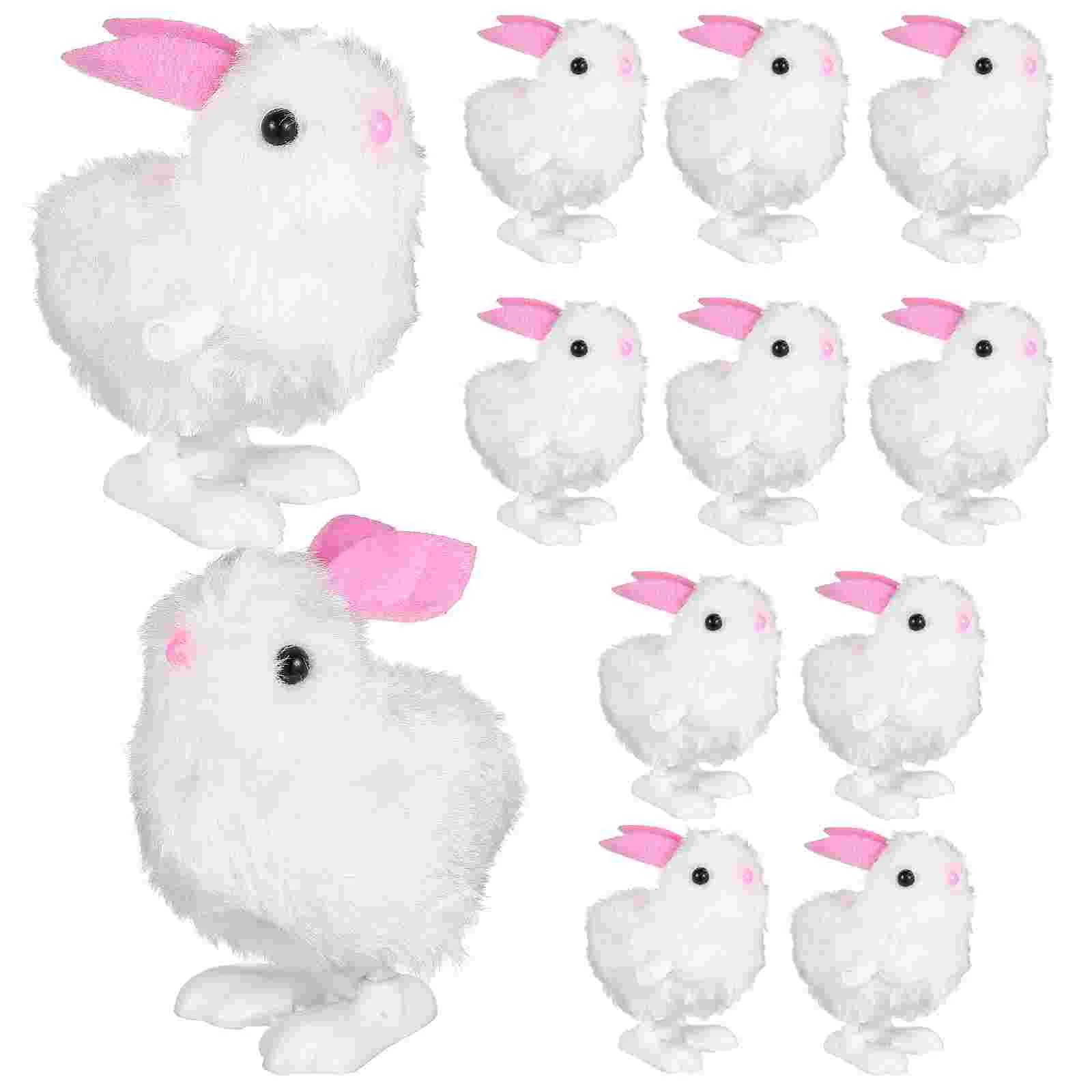 12 Pcs Wind Up Girls Toys Rabbit Clockwork Girls Toys Animal Walking Girls Toys Desk Ornaments girls cut snow boots baby boots winter plush kids cotton shoes walking boots