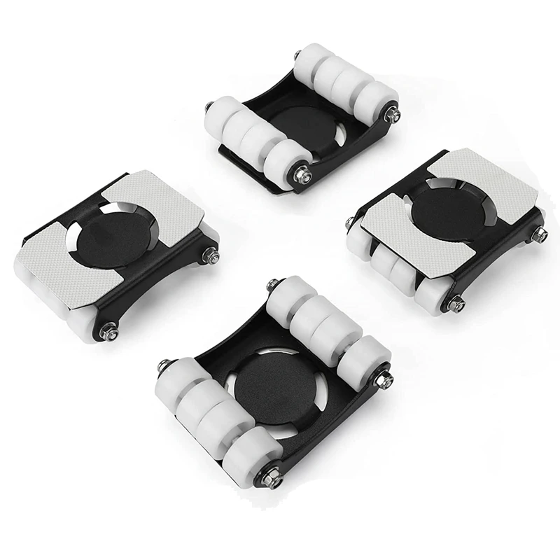 

4 Pack Heavy Duty Furniture Lifter Lever Roller Wheels Sliders 660 Lbs Load Capacity Appliance