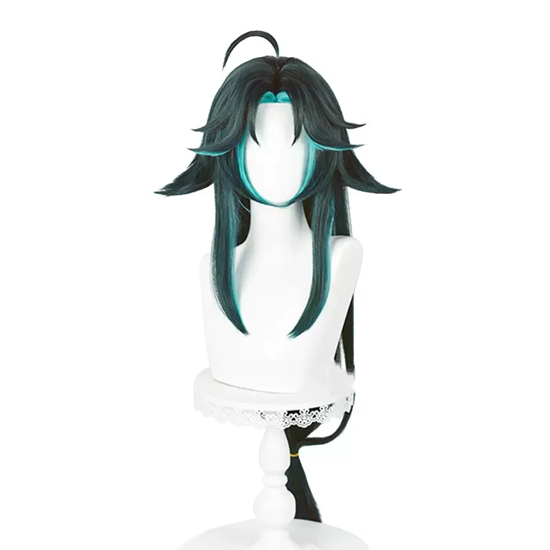 85cm Genshin Impact Xiao Cosplay Wig Xiao Female Version Long Straight