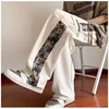 Autumn New Bear Patchwork Work Pants Men's Spring And Autumn Loose Large Size Sports Pants Trend Straight Casual Pants Men M-4XL 5