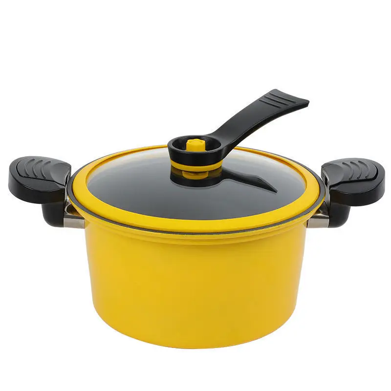 Roman Pot Micro-autocuiseur Anti-adhésif Soupe Pot Cuisinière à induction  Universel Binaural Micro-pression de grande valeur Cuisinière de grande  capacité (whi