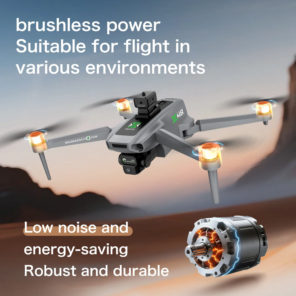 Drone Course FPV avec Caméra HD WiFi, Moteur Brushless, 20min Vol