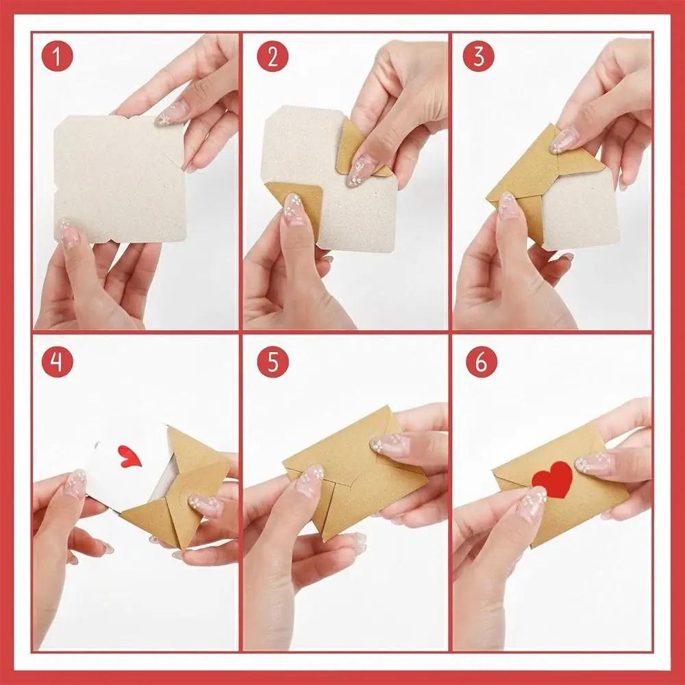 60Pcs 사전 작성된 카드 사랑 편지 봉투 세트 하트 스티커 빈 미니 카드 사랑 메모 키트 우아한 상자 로맨틱 선물 상자