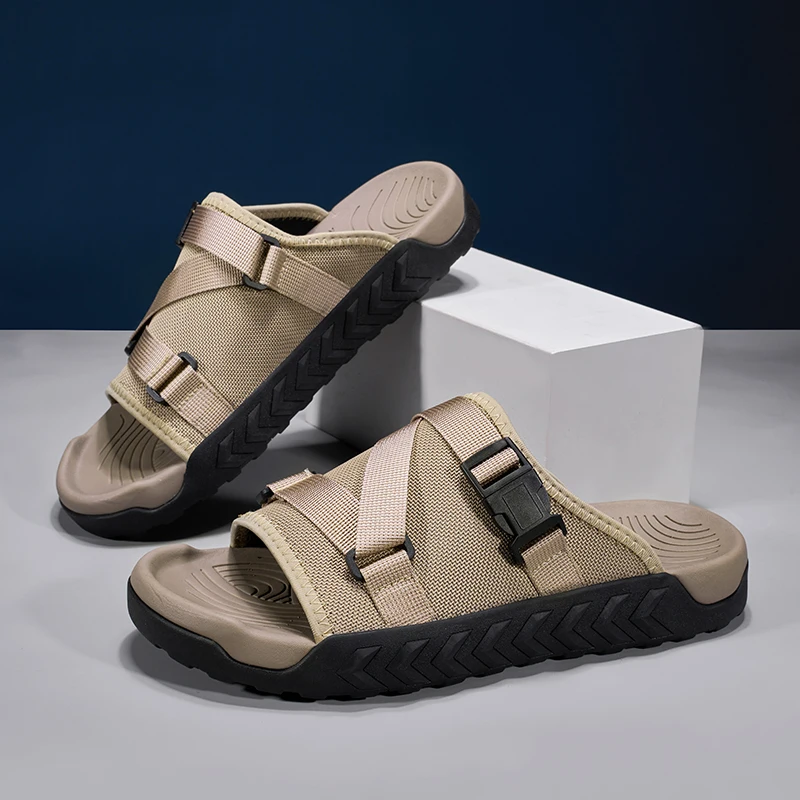 Summer Men Adjustable Outdoor Slippers Anti Slip Size 39-45