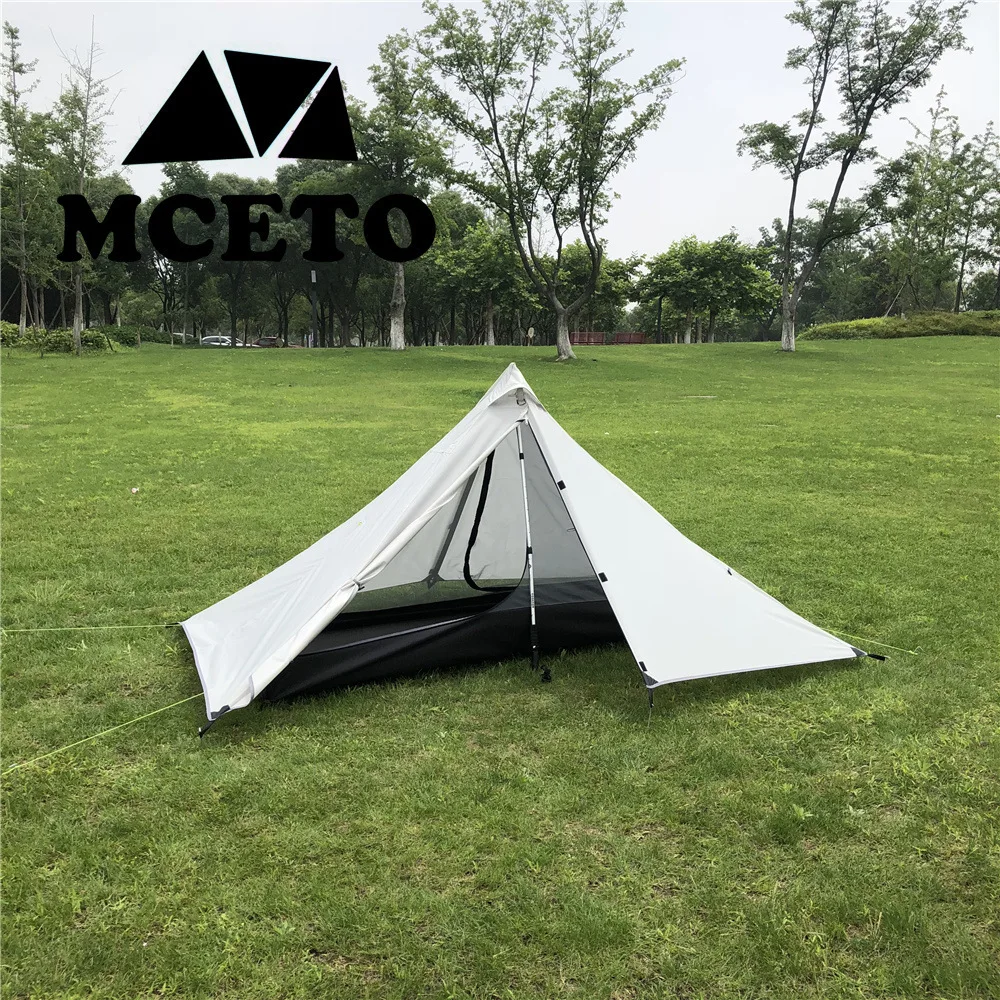 Single Person Ultralight Camping Tent Separated Dual Layer Outdoor Mesh Tent One Room One Hall 4 Season for Beach Travel camping tent portable tent