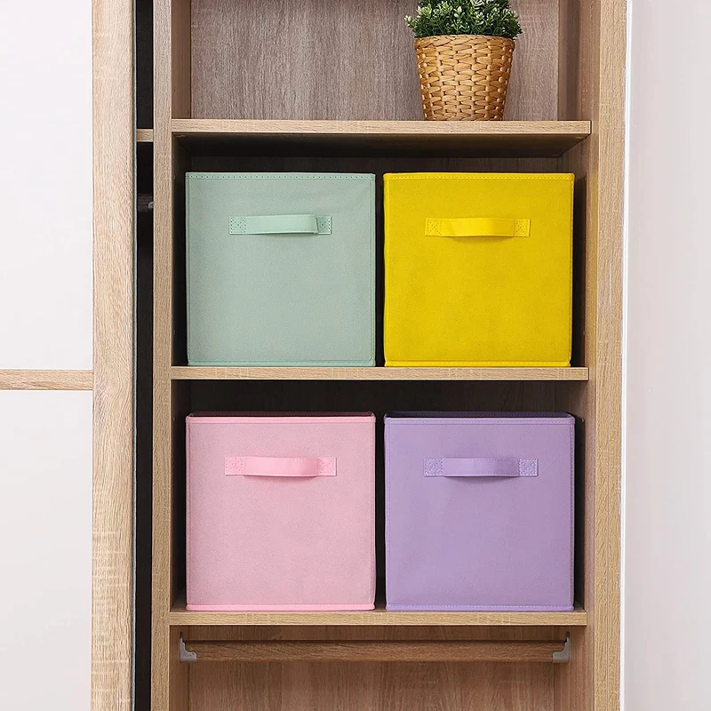 Foldable Fabric Storage Cubes Drawer For Closet And Toys Storage Home Supplies Clothing Underwear Storage box 6
