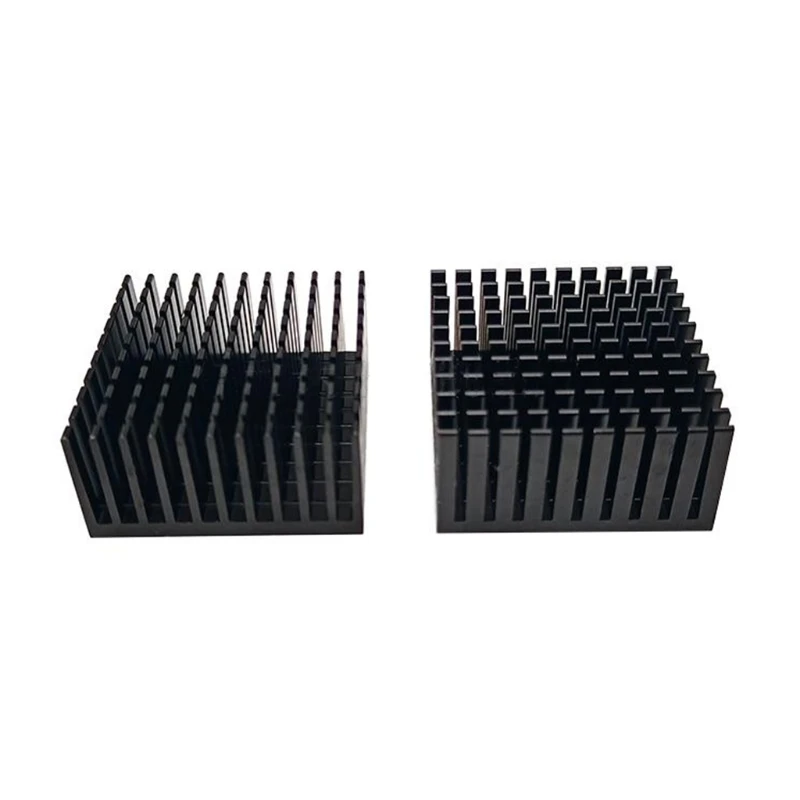 4PCS 히트 싱크 키트 40x40x20mm + 열 전도성 접착 테이프 쿨러 용 냉각 P 용 알루미늄 방열판