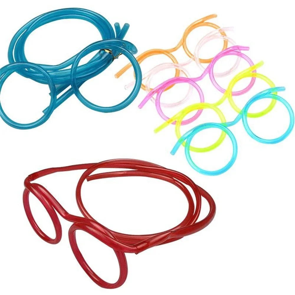 Drinking straws Straw Glasses Flexible PVC Drinking Straws Kids Party Bar Supplies Accessories Creativity Toy