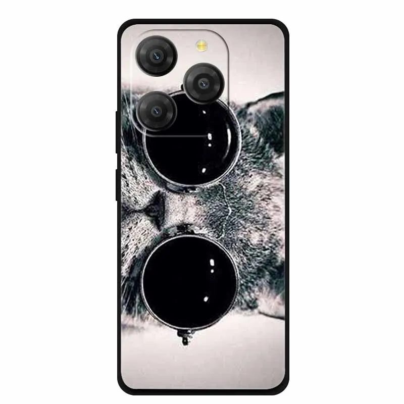Black Silicone Protective Case for Smartphone - Durable TPU Cover
