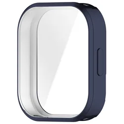 Enhanced TPU Protective Cover & Anti - Scratch Screen Protector for Redmi Watch 6 Active (Midnight Blue)