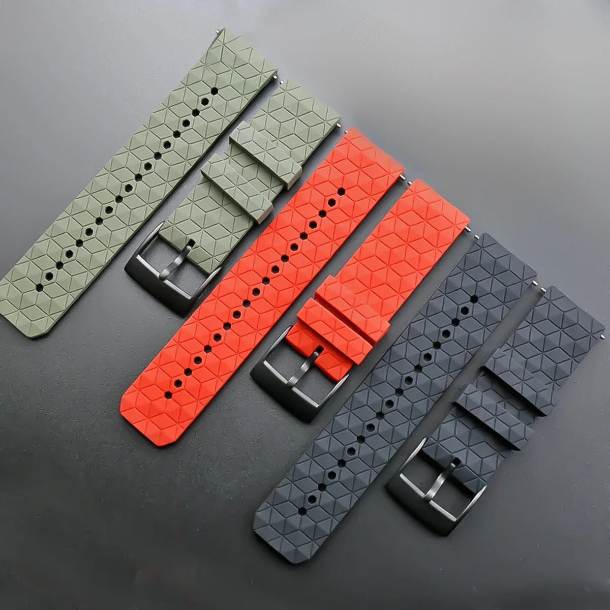 Enhanced Silicone Replacement Bracelet with Protective Shell Covers