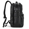 Business Men Real Cow Leather Big Rucksack 17 inch Laptop Backpack Travel Shoulder Bag Hidden USB Interface Bags Boys Schoolbag 3