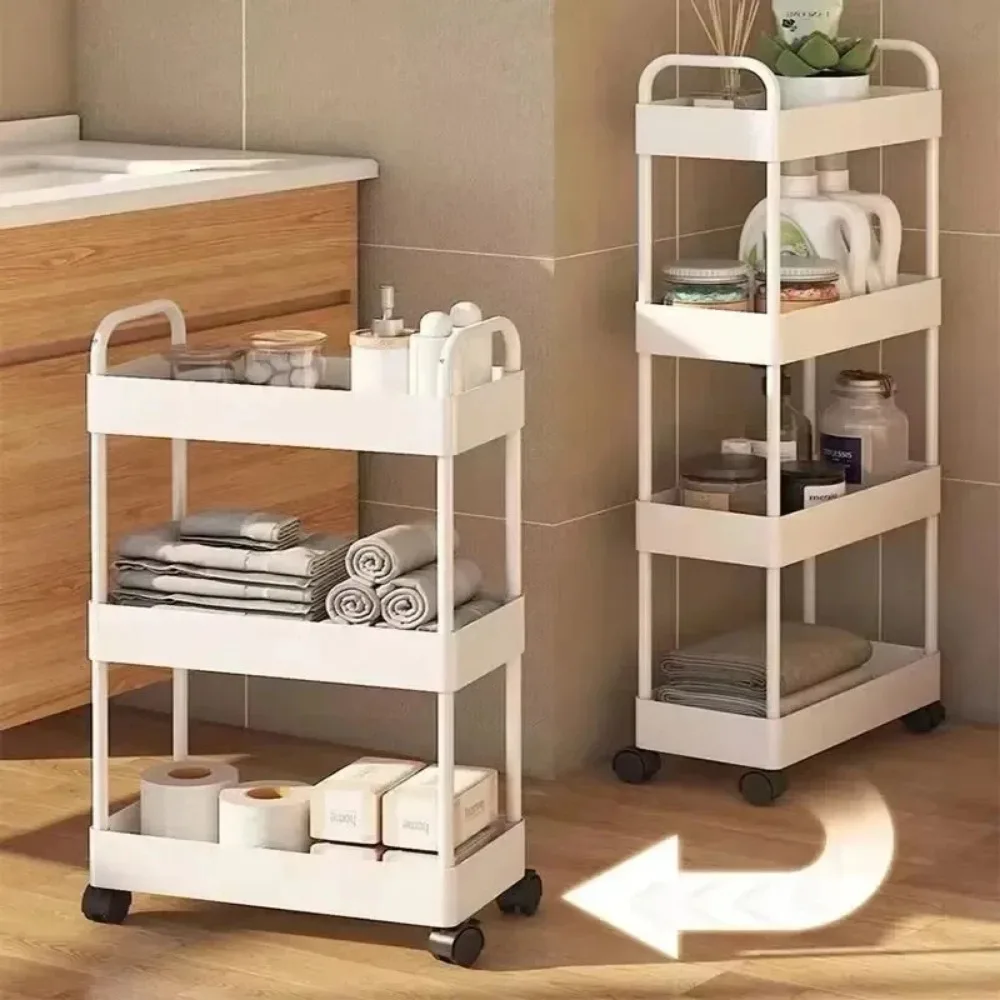 Mobile Storage Rack Trolley With Wheels