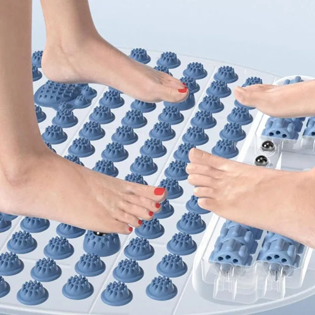 Jogging Acupressure Board Foot Jogging Massage Mat Acupressure Board Acupressure Mat Foldable With Rollers For Foot Relaxation 4