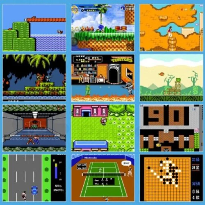 Console di gioco portatile retro con 500 classici giochi arcade_voghion.com