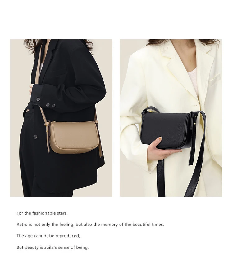 100% Genuine Leather Material Women Bag High Quality Soft Shoulder Bag For Women Fashion Luxury Portable Mini Messenger Bag