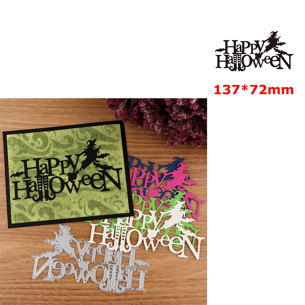

Disney Happy Halloween Words Diecut Stencil for DIY Scrapbooking Craft Paper Cards Decorative Album Project 2023 Hot Sale