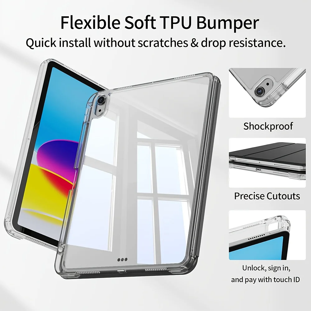 Transparent Acrylic Shell with Auto Wake/Sleep Feature