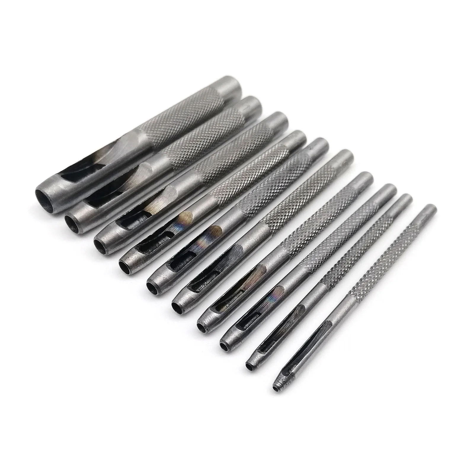 45# Steel Round Hole Punch Tool Hollow Cutter Puncher Gasket Rubber Leather Craft Belt Bag Clothing leather hole puncher round hole punch cutter set hole punch cutter set leather hole punch leather punch tool round hole punch set eyelet installation punch tool rivet punch tool