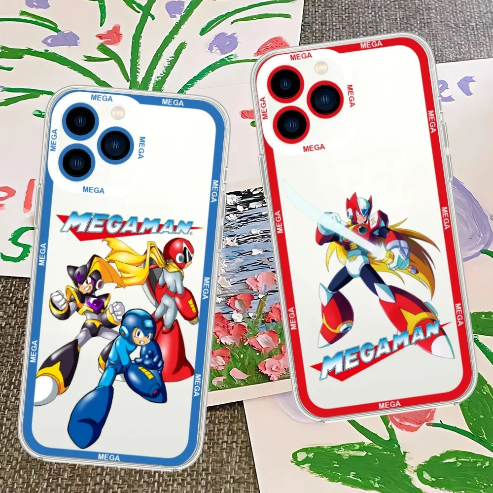 Custodia Per Telefono Game M-Mega Man Per Samsung S21 S22 S23 Plus Lite Custodia Per Bordi Ultra Trasparente
