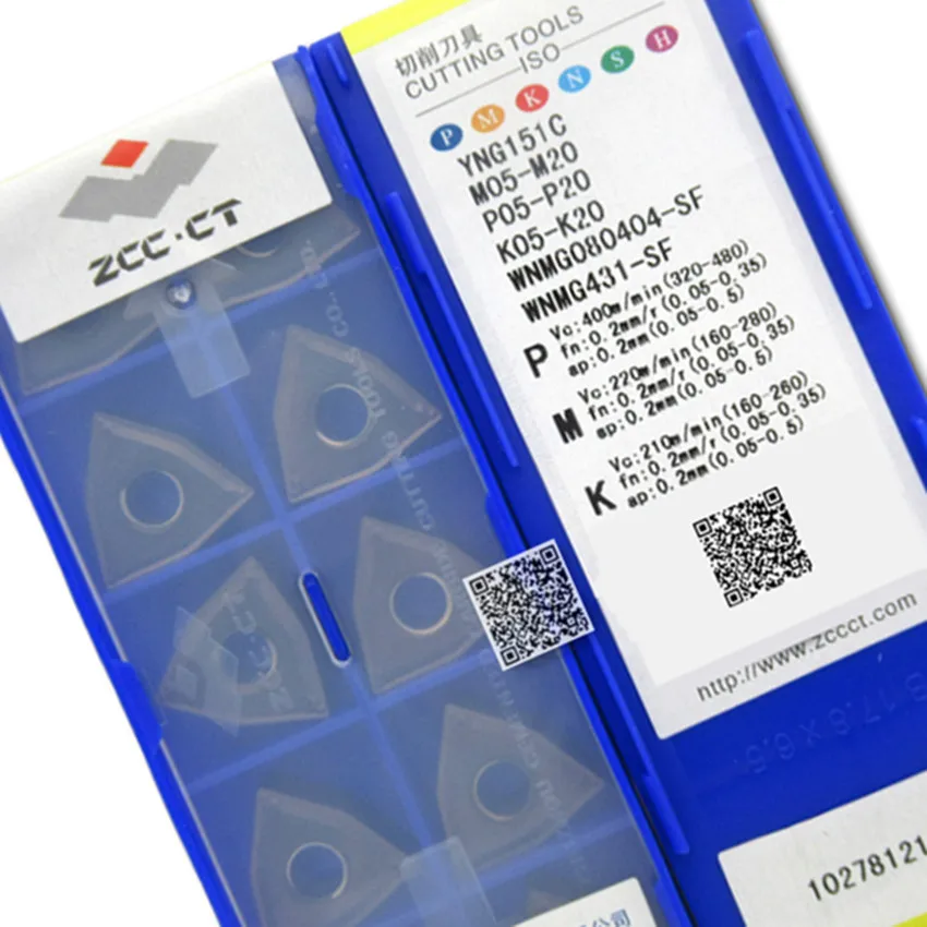 

ZCC.CT WNMG080404-SF YNG151C/WNMG080408-SF YNG151C WNMG431 WNMG432 CNC carbide inserts 10PCS/BOX