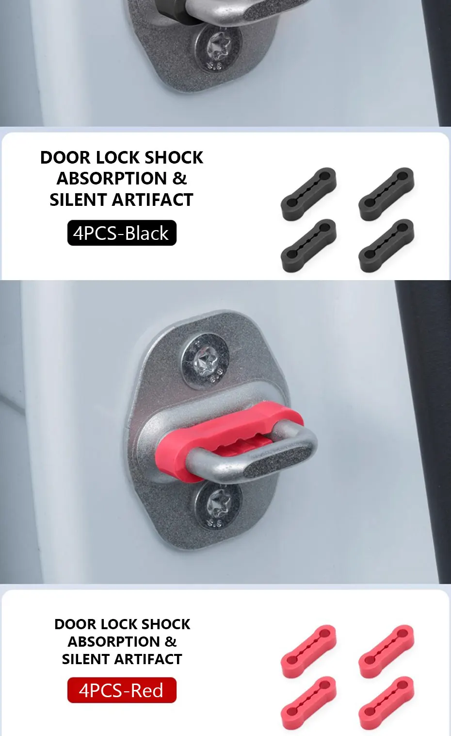 BLALION Universal Auto Türschloss Dämpfer Puffer Für Toyota Nissan VW Hyundai Lada Peugeot Deadener Dichtung Schock-Absorbieren Schutz – Detail 12