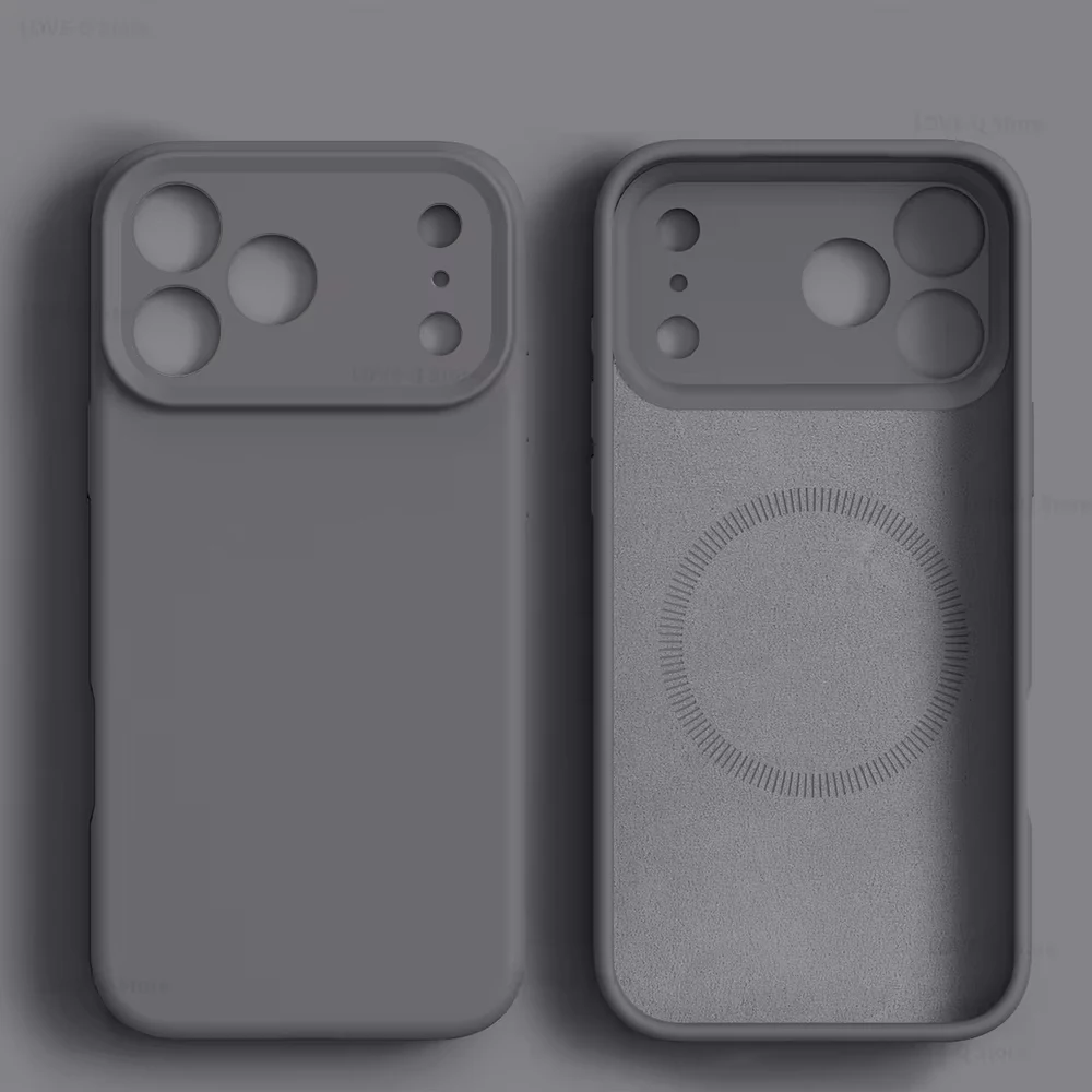 Luxury Liquid Silicone Magnetic Phone Case with MagSafe