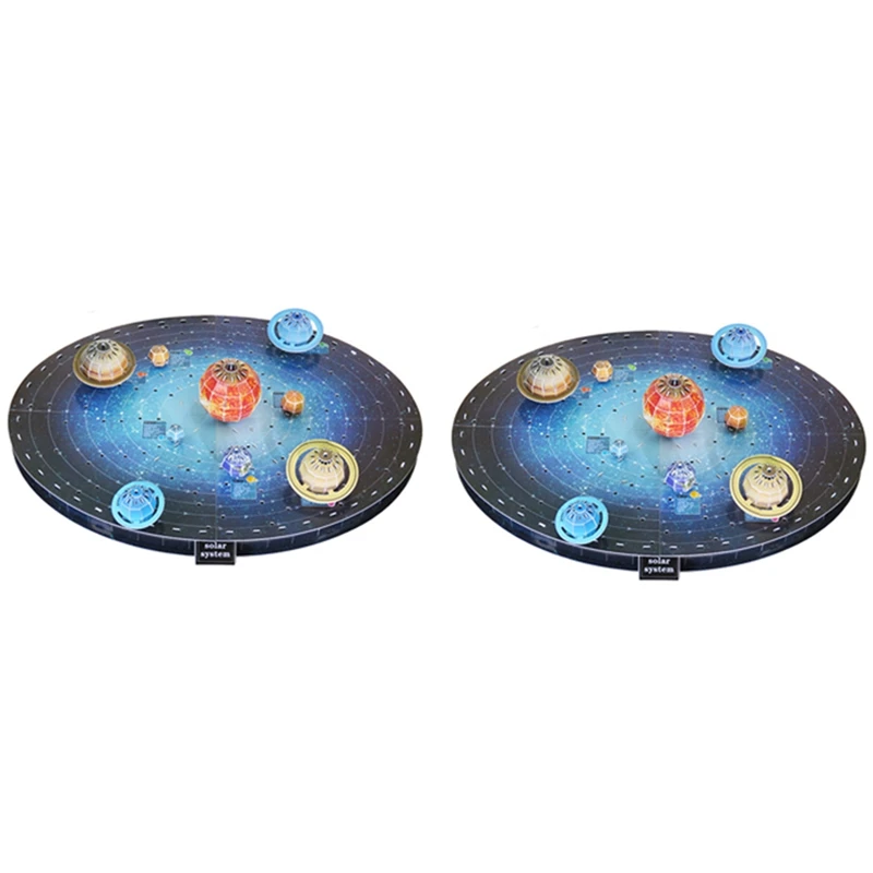 

292Pcs 3D Solar System Puzzle Set Planet Board Game Paper DIY Jigsaw Learning & Education Science Toy Kids Birthday Gift-Drop Sh