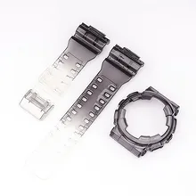 

Suitable for G-SHOCK modified GA-110GB black gold ice tough case strap accessories GD100 120 transparent strap