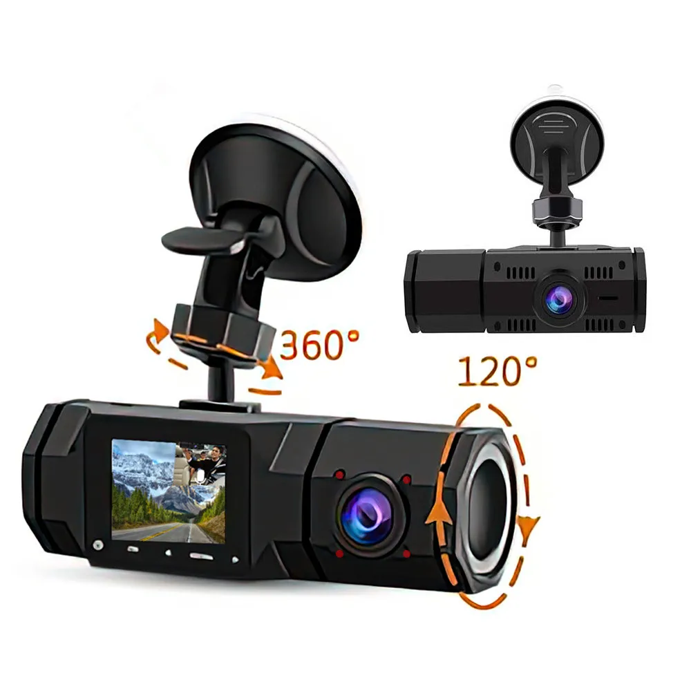 A10 Dual Camera Car Dash Cam DVR Registrator Full HD 1080P Video Recorder Front and Inside Cabin for Uber Taxi Driver |