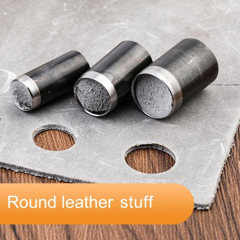 5Pcs Leather Round Hole Cutter Leather Punching Tool for Belt Eyelet 87HA leather tools,leather craft tool kit,leather craft tools,leather craft tool,leather punches,eyelets punching tools